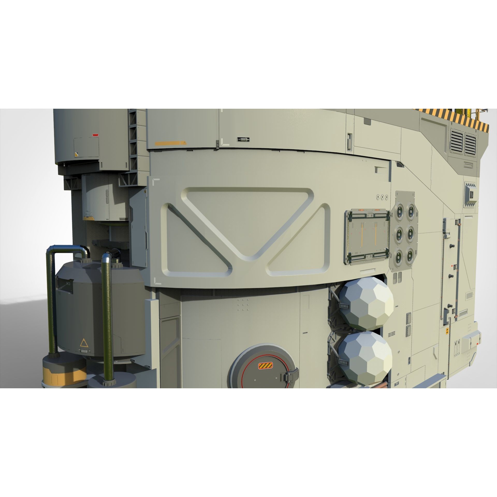 Sci-Fi Architecture - Game-Ready 3D Model - View 19