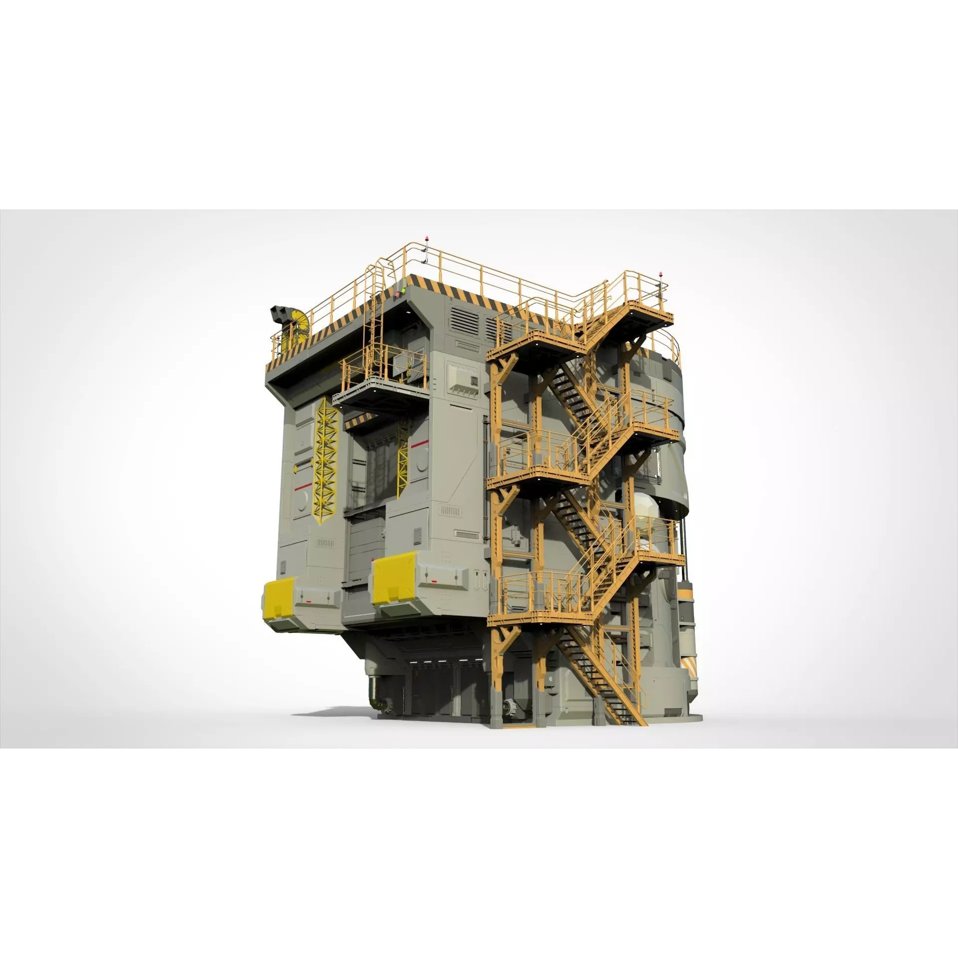 Sci-Fi Architecture - Game-Ready 3D Model - View 2