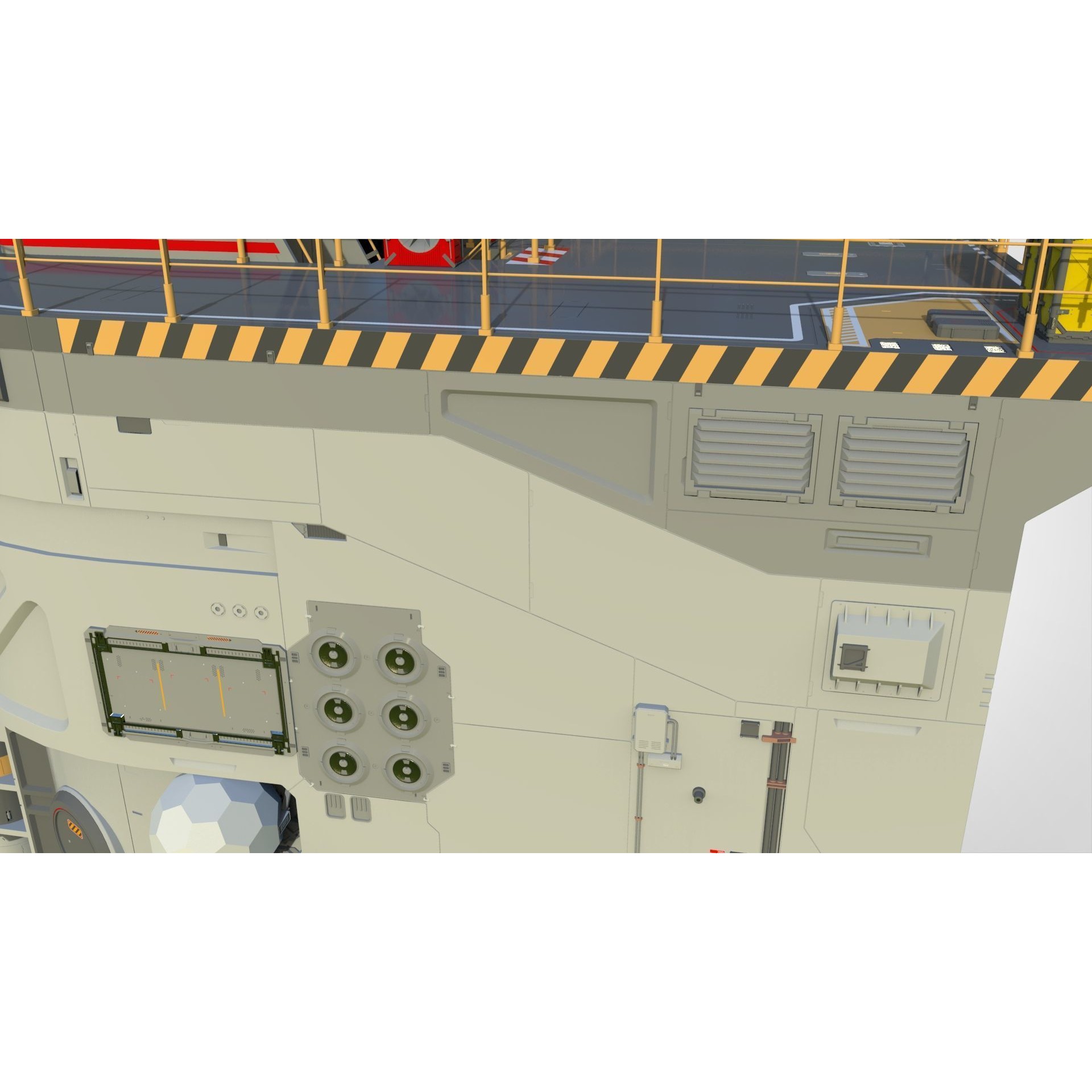 Sci-Fi Architecture - Game-Ready 3D Model - View 21