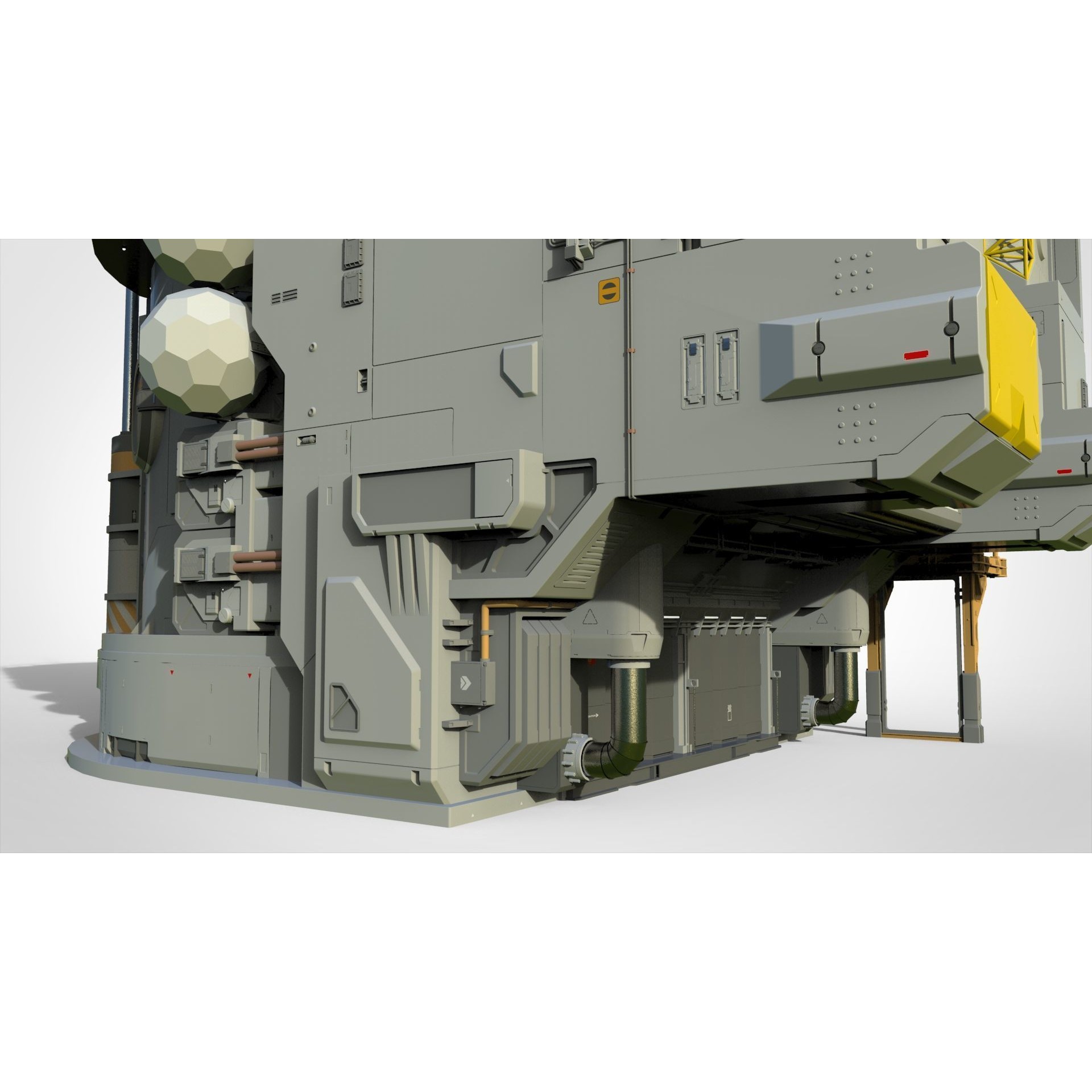 Sci-Fi Architecture - Game-Ready 3D Model - View 23