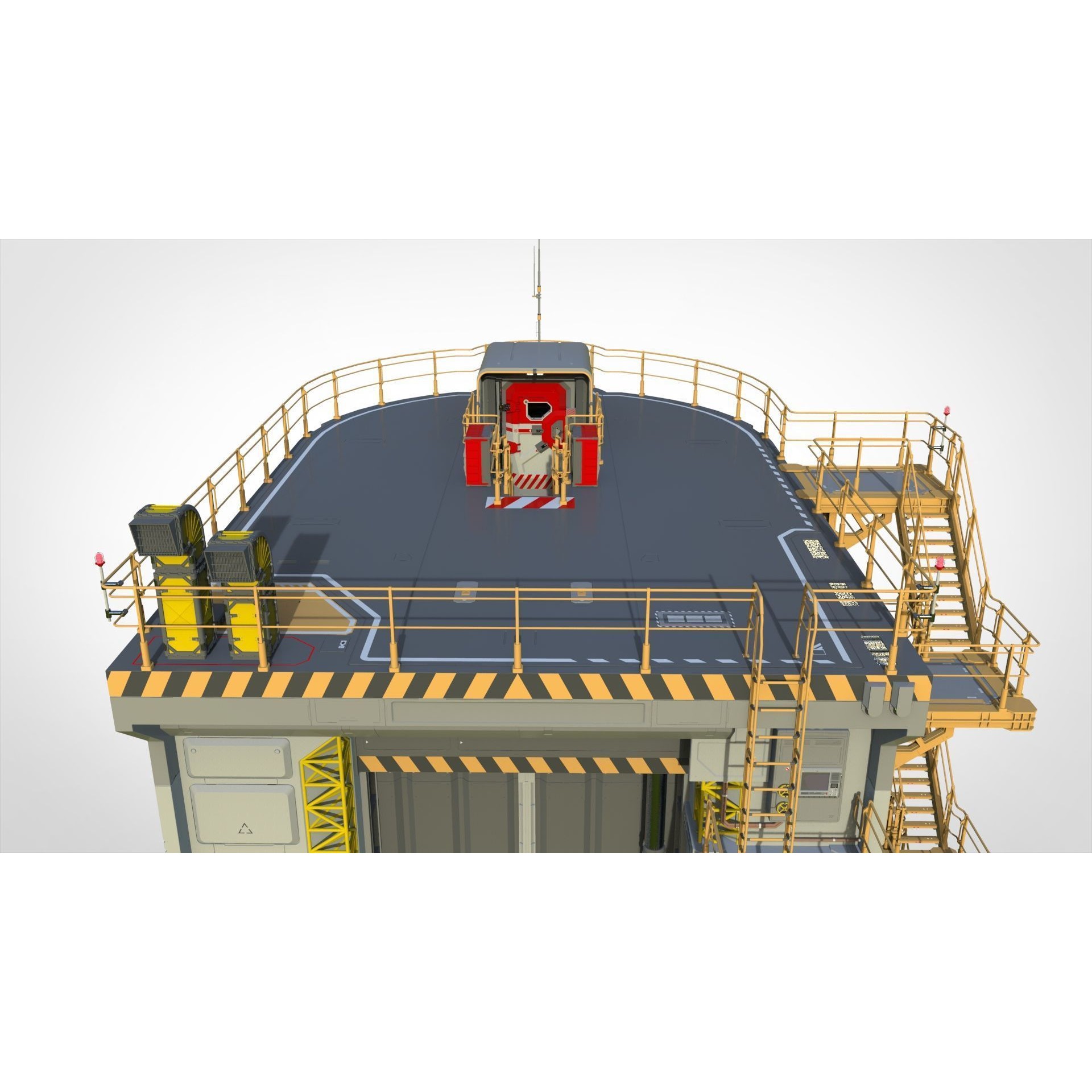 Sci-Fi Architecture - Game-Ready 3D Model - View 34