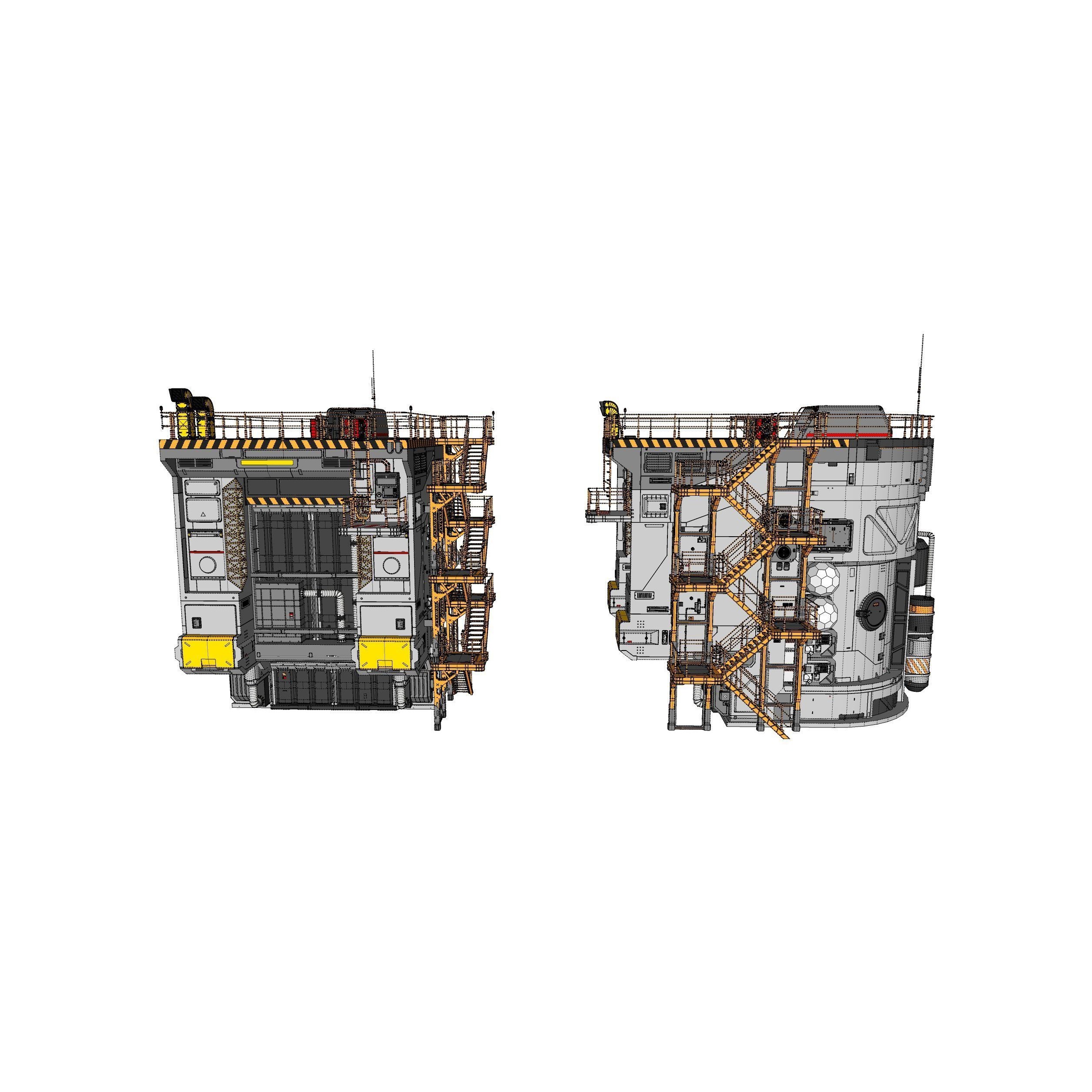Sci-Fi Architecture - Game-Ready 3D Model - View 36