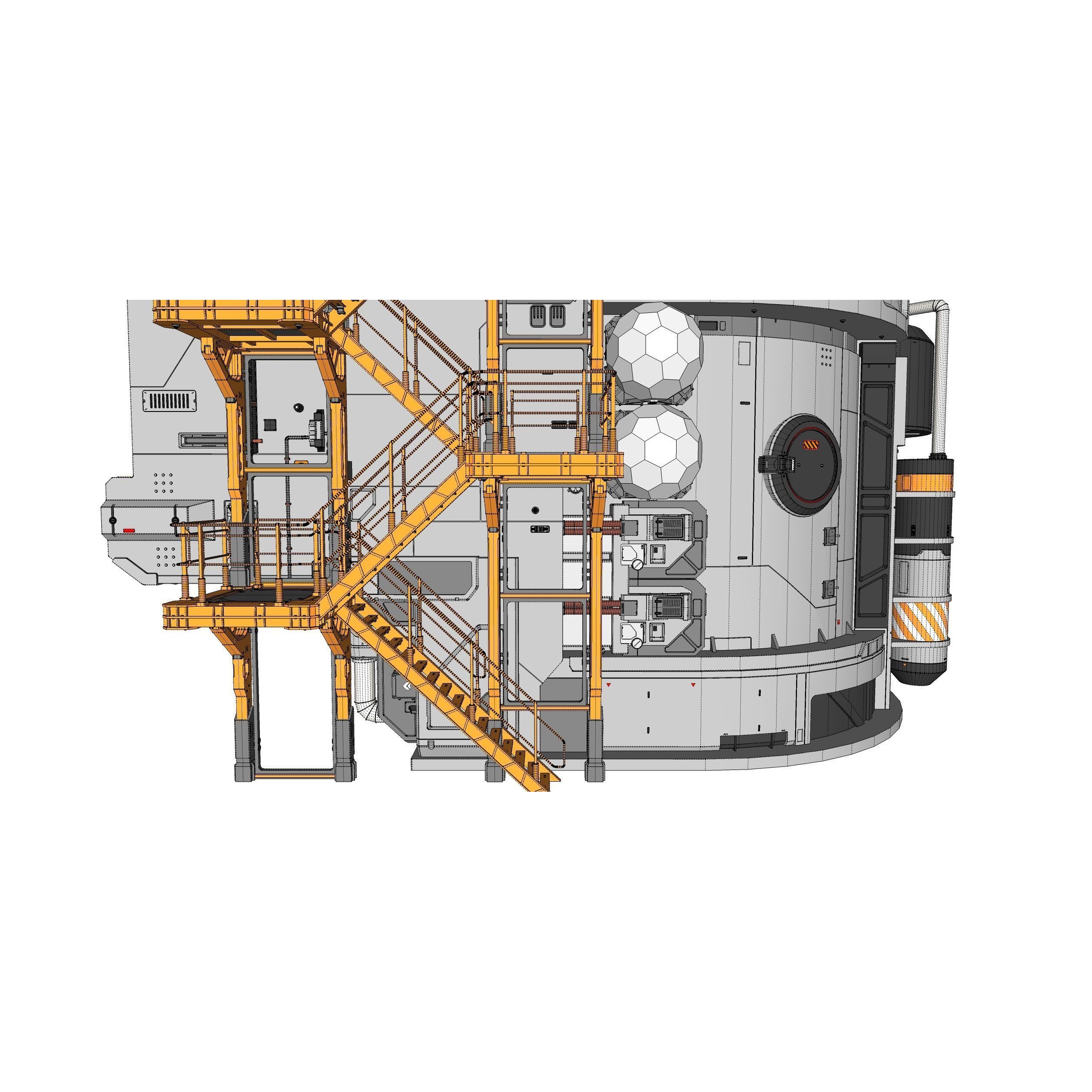 Sci-Fi Architecture - Game-Ready 3D Model - View 40