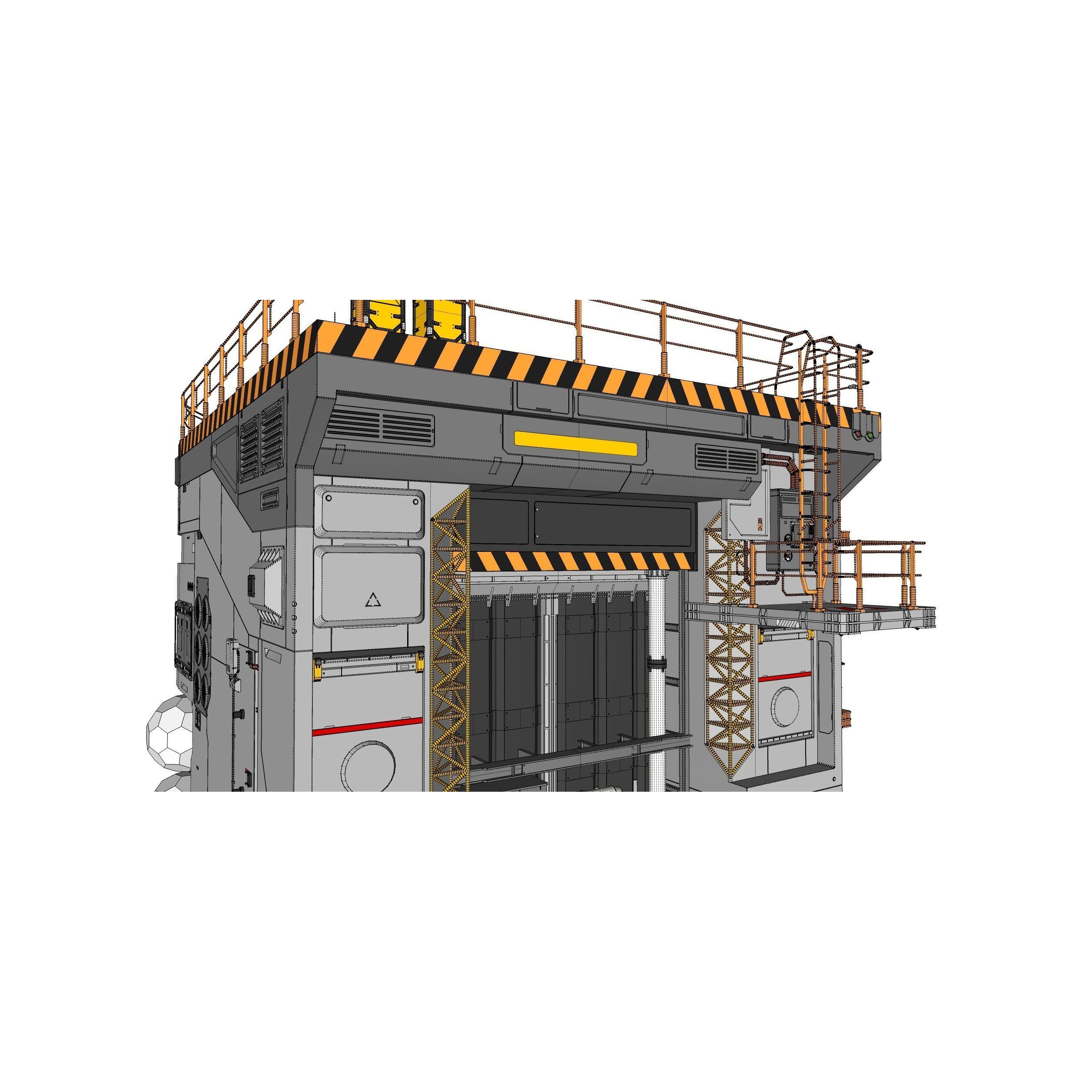 Sci-Fi Architecture - Game-Ready 3D Model - View 46