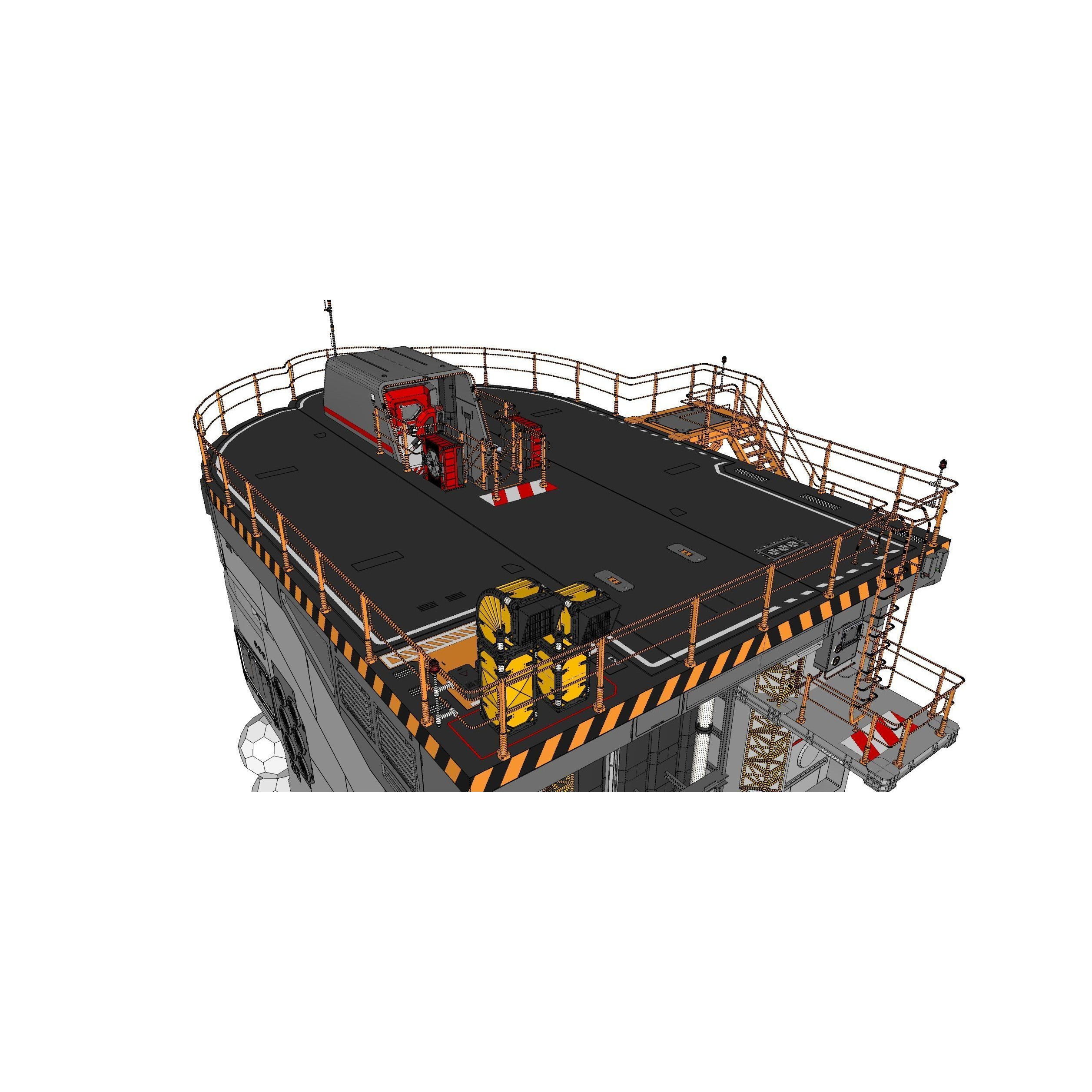 Sci-Fi Architecture - Game-Ready 3D Model - View 47