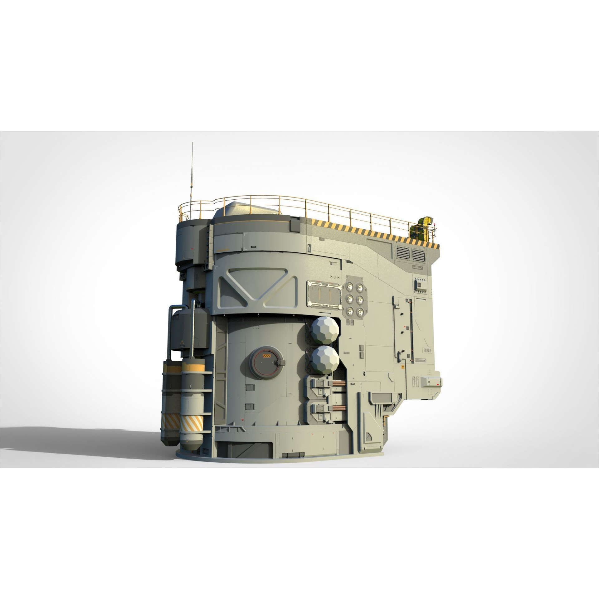 Sci-Fi Architecture - Game-Ready 3D Model - View 5