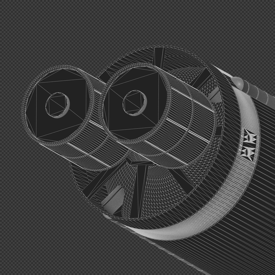 Nuclear Shuttle 3D Model – High Poly Spacecraft with PBR Textures - View 10