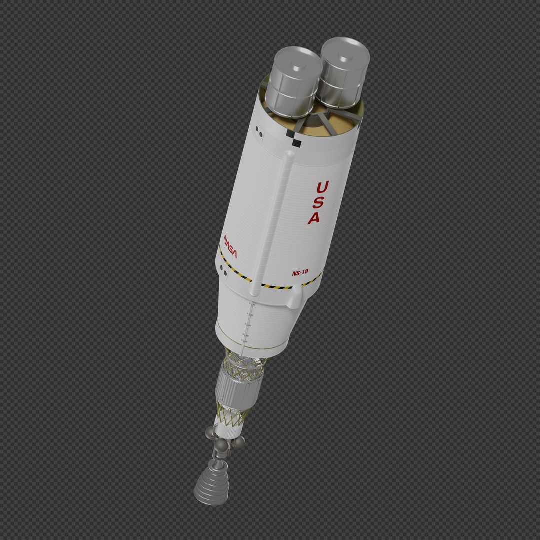 Nuclear Shuttle 3D Model – High Poly Spacecraft with PBR Textures - View 3