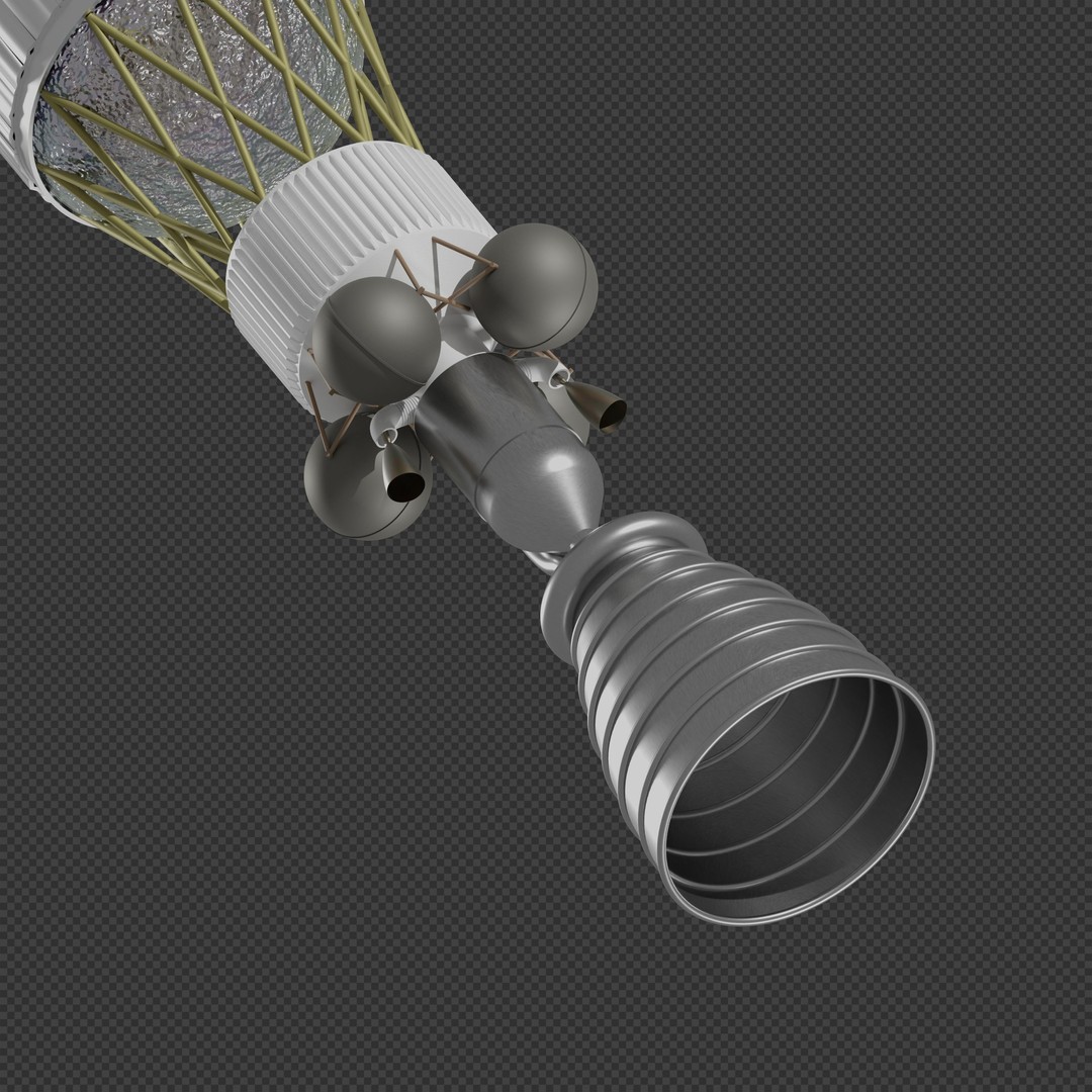 Nuclear Shuttle 3D Model – High Poly Spacecraft with PBR Textures - View 5