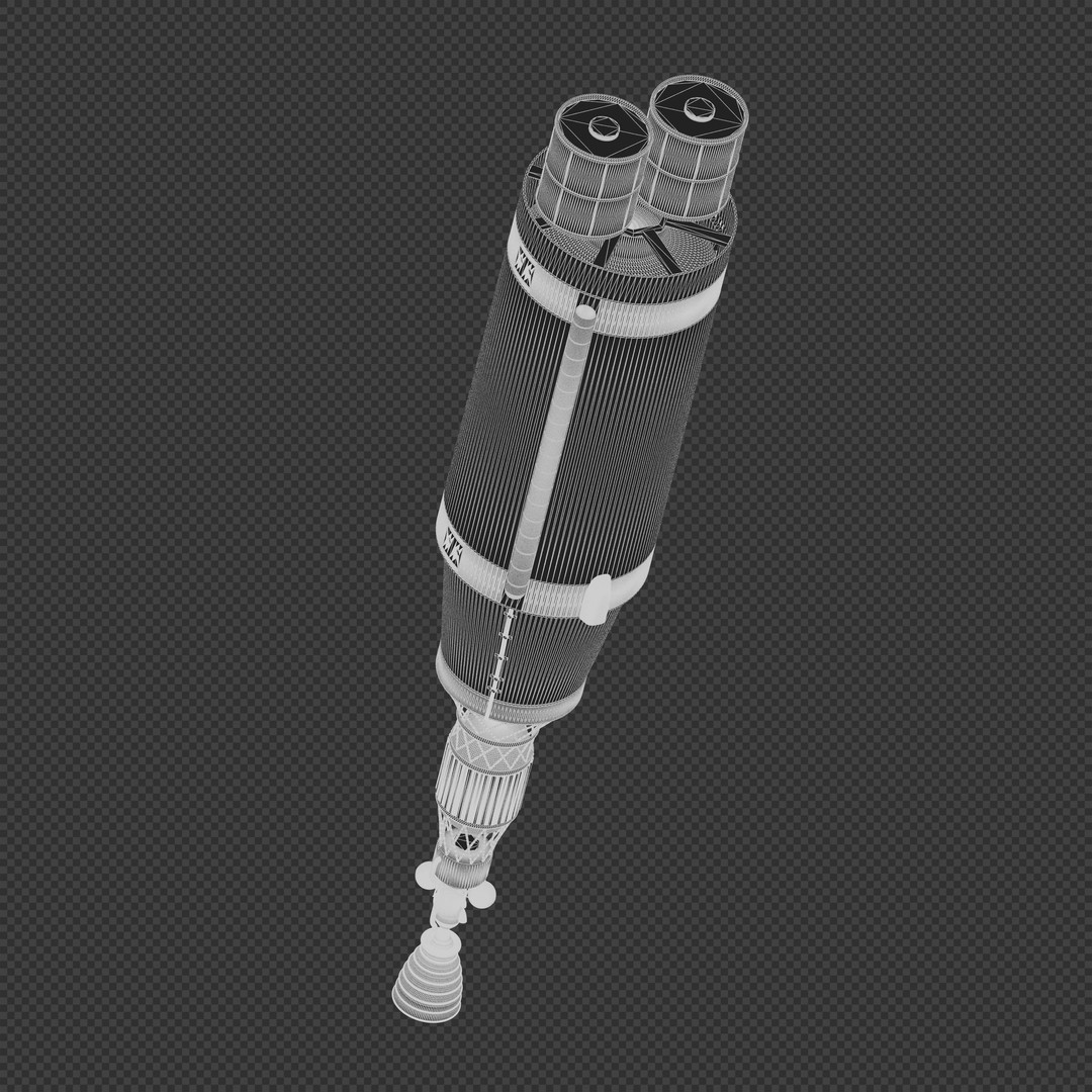 Nuclear Shuttle 3D Model – High Poly Spacecraft with PBR Textures - View 7