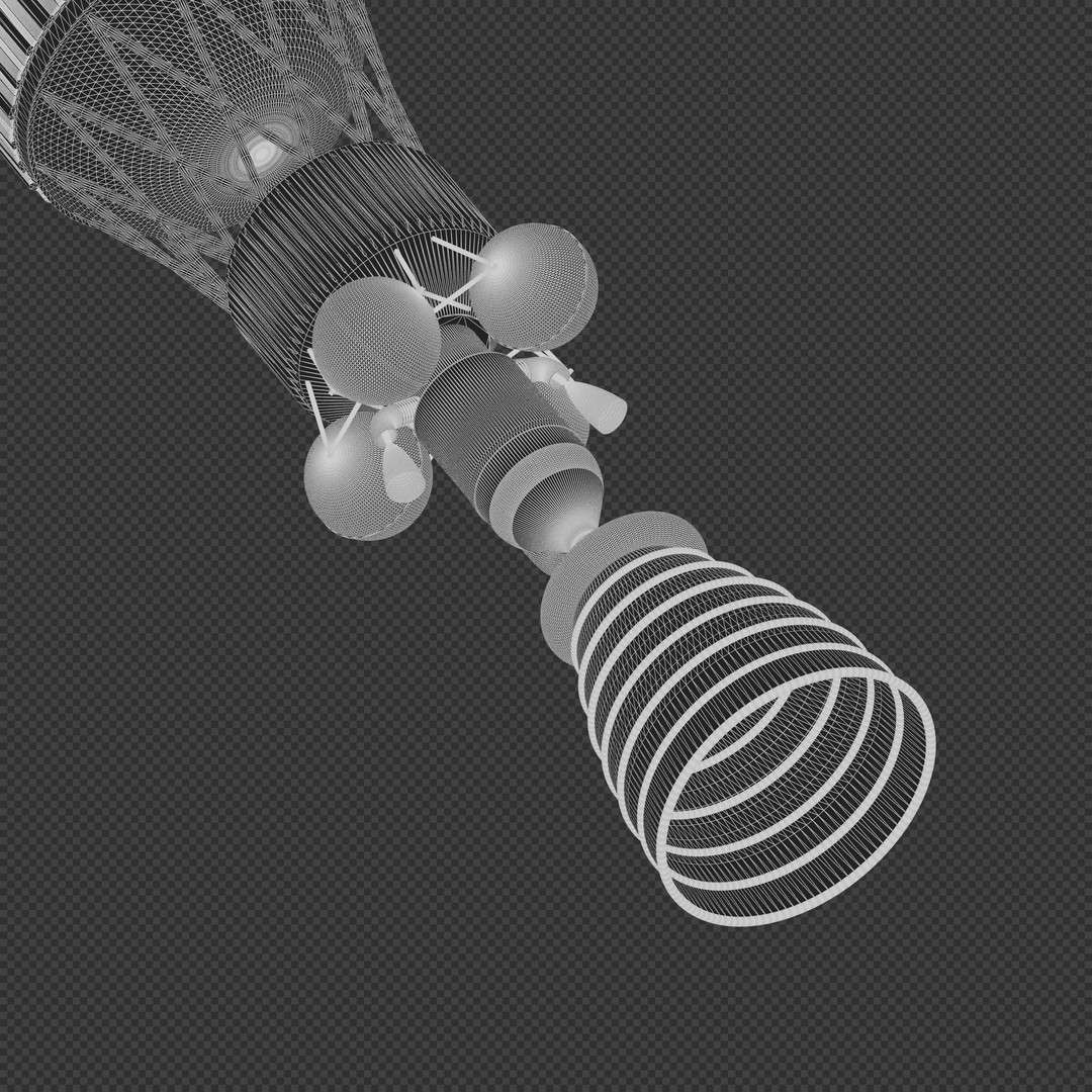 Nuclear Shuttle 3D Model – High Poly Spacecraft with PBR Textures - View 9