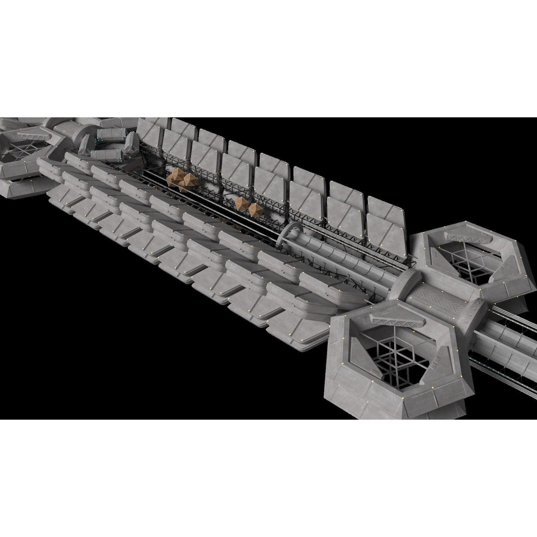 USCSS Covenant Spaceship 3D Model – PBR Game Ready Asset, FBX - View 5