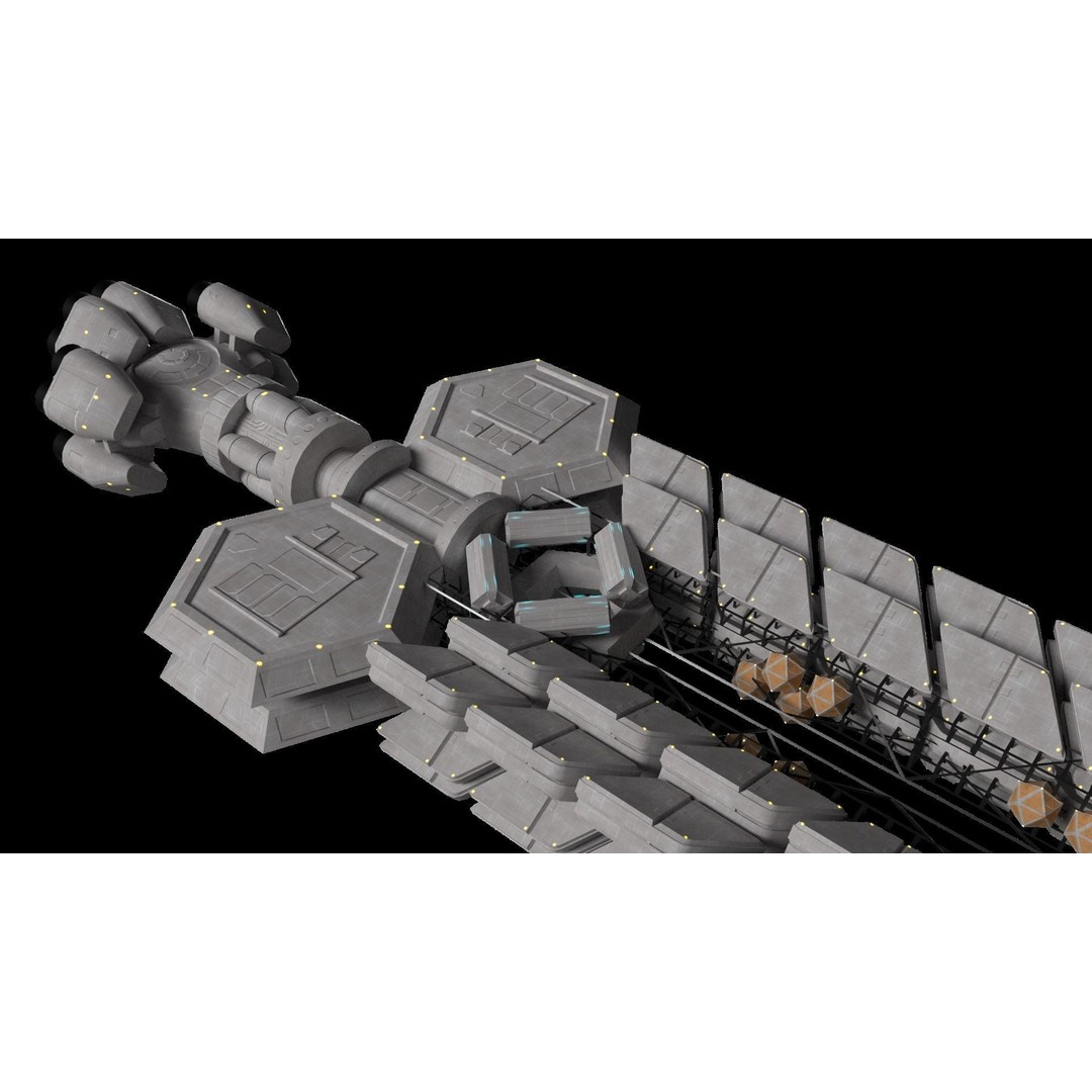 USCSS Covenant Spaceship 3D Model – PBR Game Ready Asset, FBX - View 6