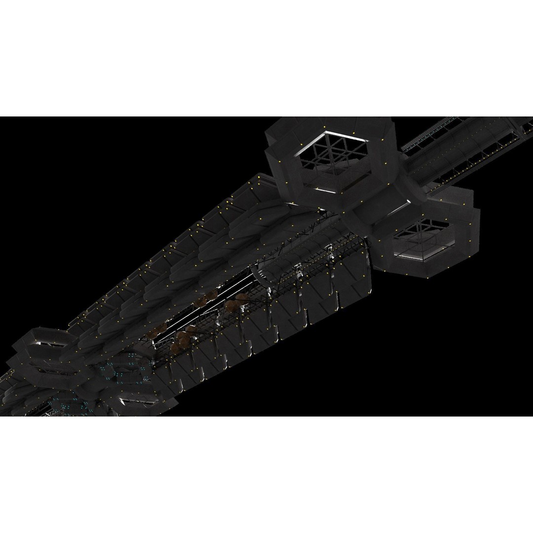 USCSS Covenant Spaceship 3D Model – PBR Game Ready Asset, FBX - View 8