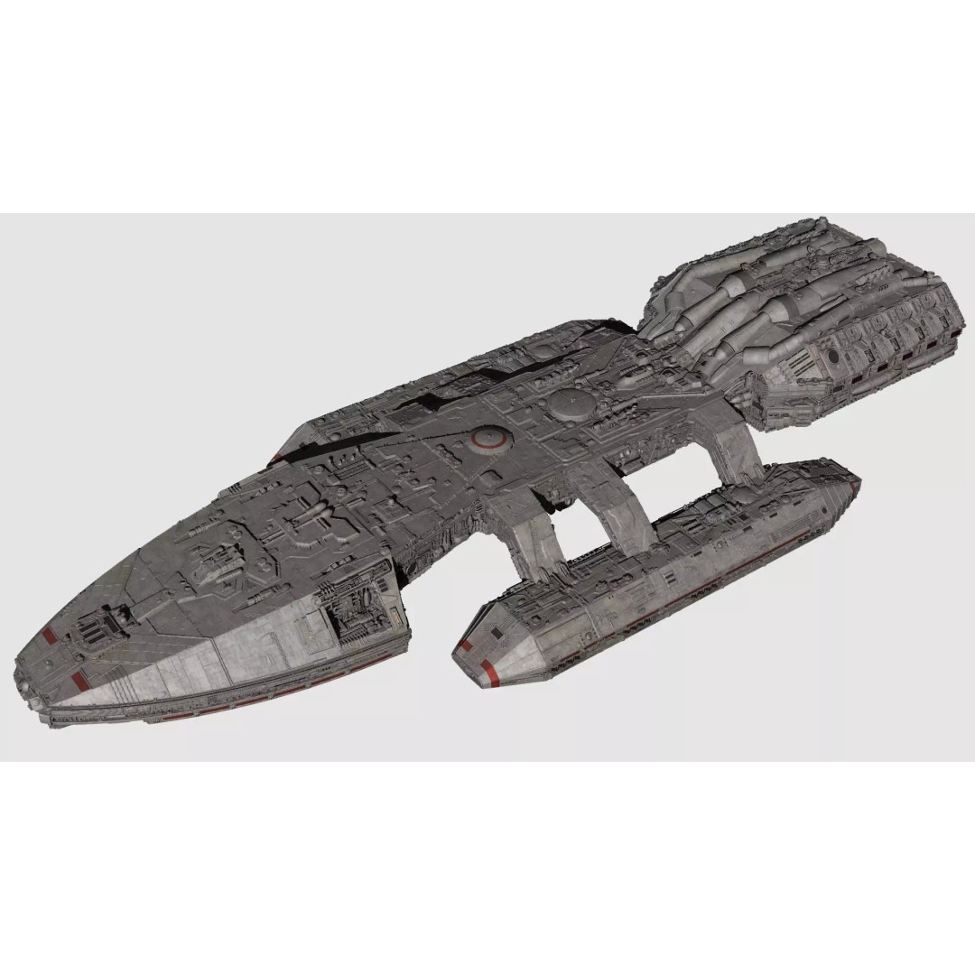 Battlestar Galactica Nova Class 3D Model – Custom Fan Asset, FBX & OBJ - View 2