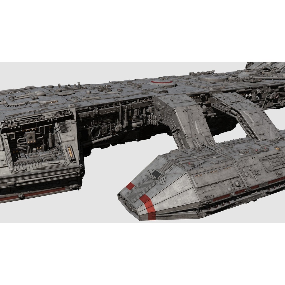 Battlestar Galactica Nova Class 3D Model – Custom Fan Asset, FBX & OBJ - View 6
