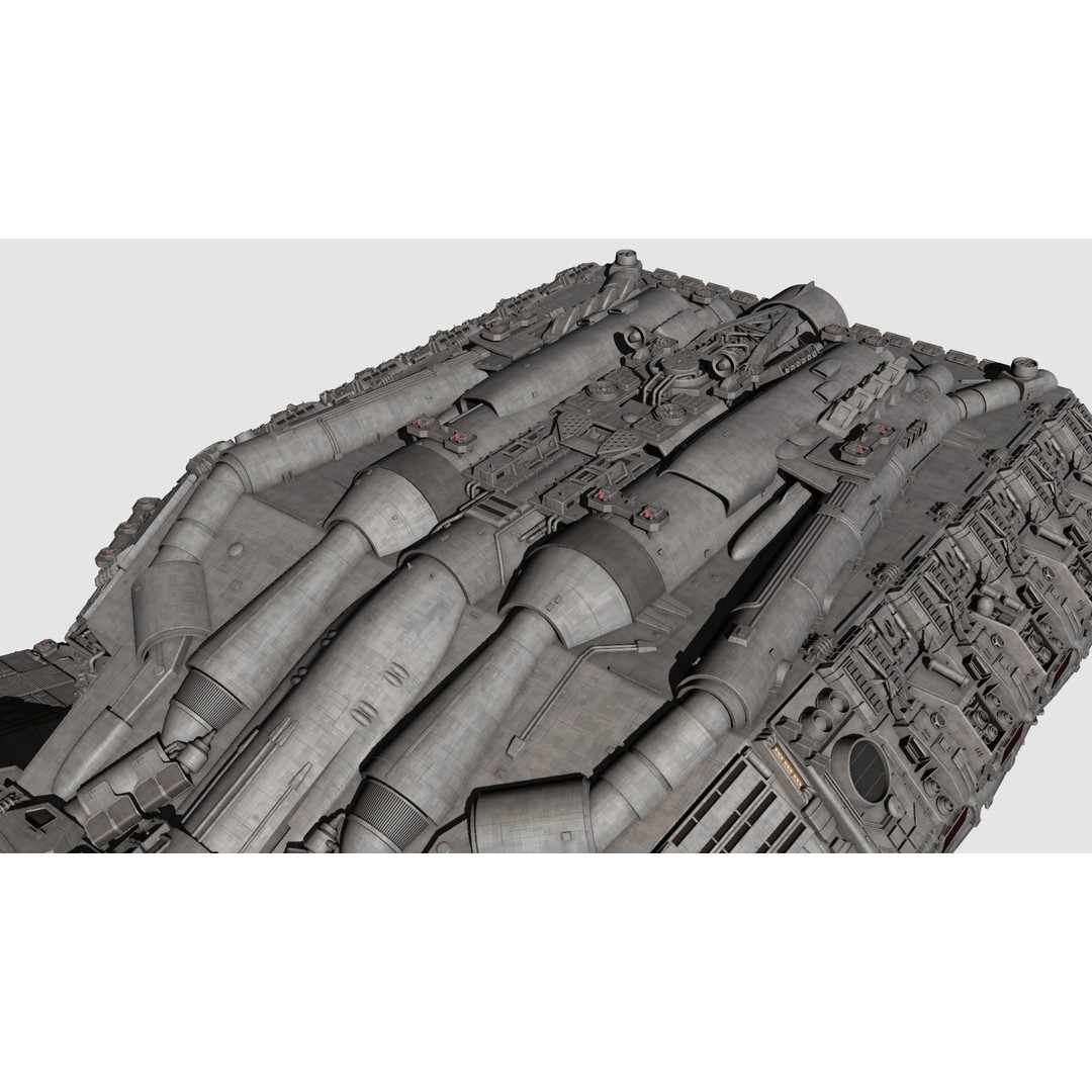 Battlestar Galactica Nova Class 3D Model – Custom Fan Asset, FBX & OBJ - View 8