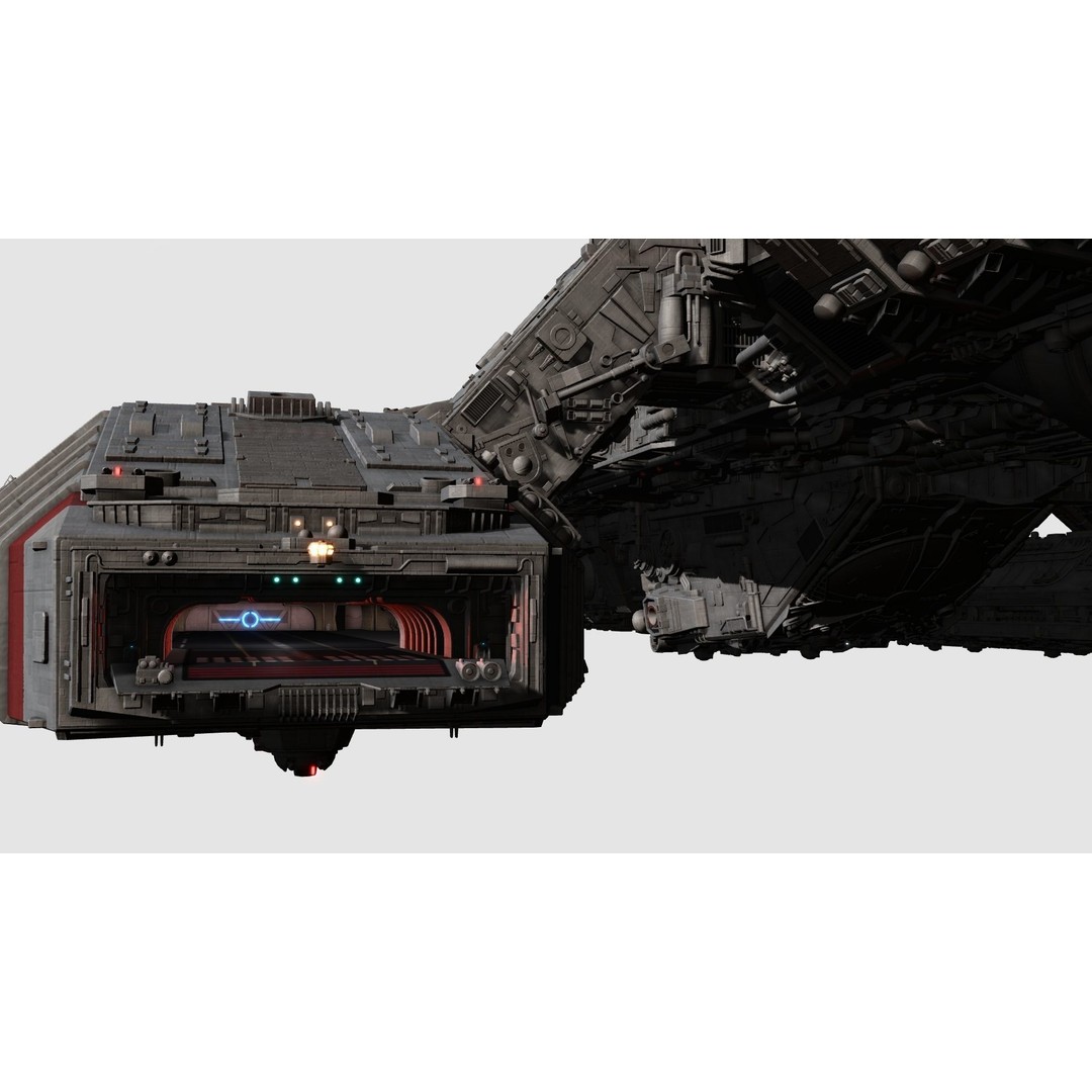 Battlestar Galactica Nova Class 3D Model – Custom Fan Asset, FBX & OBJ - View 9