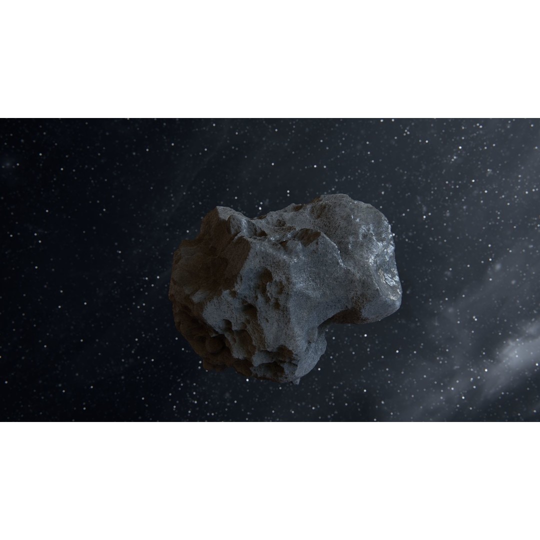 Asteroid 3D Model – High Poly Space Asset with PBR Textures, FBX - View 10