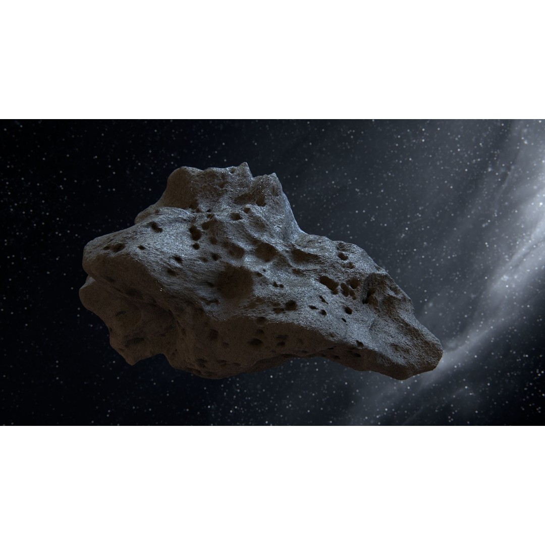 Asteroid 3D Model – High Poly Space Asset with PBR Textures, FBX - View 11