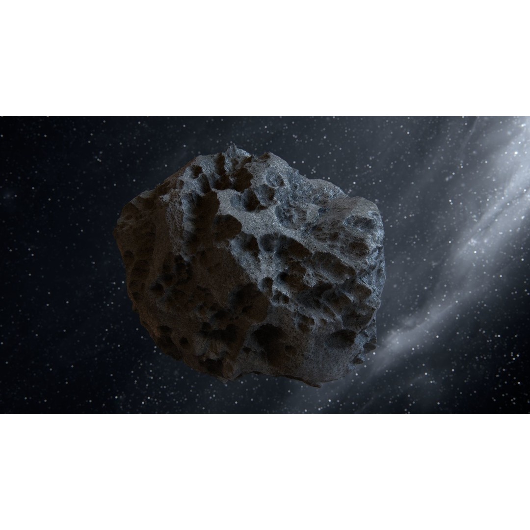 Asteroid 3D Model – High Poly Space Asset with PBR Textures, FBX - View 13