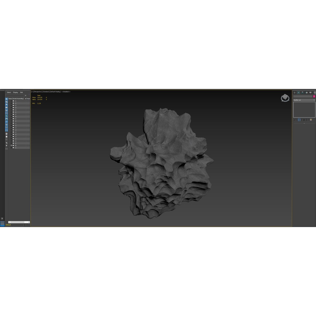 Asteroid 3D Model – High Poly Space Asset with PBR Textures, FBX - View 16