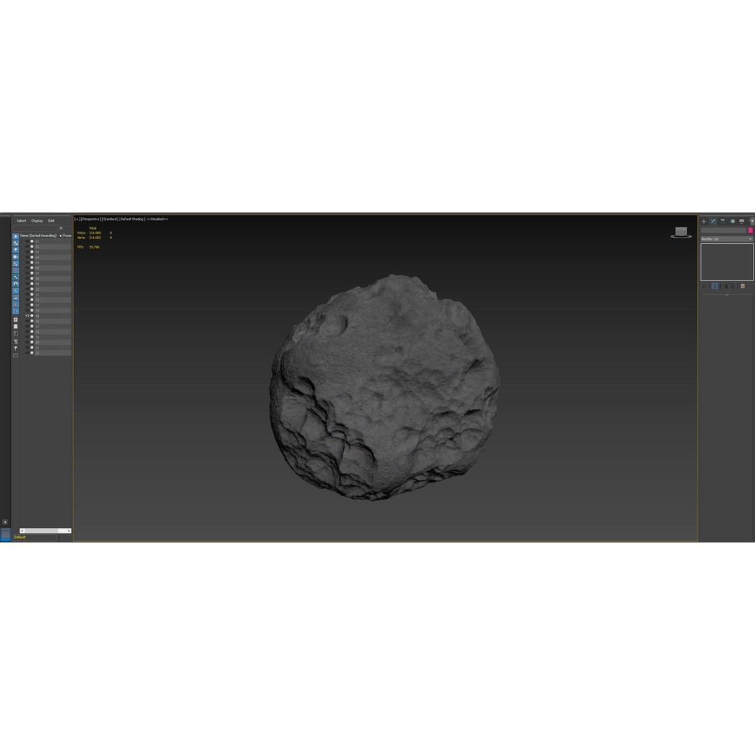 Asteroid 3D Model – High Poly Space Asset with PBR Textures, FBX - View 17