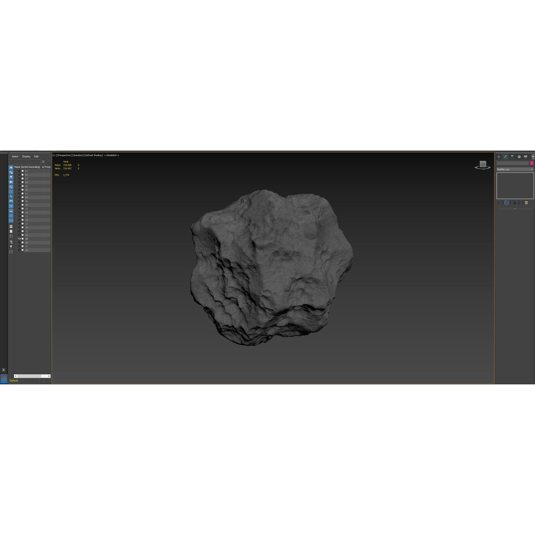 Asteroid 3D Model – High Poly Space Asset with PBR Textures, FBX - View 18