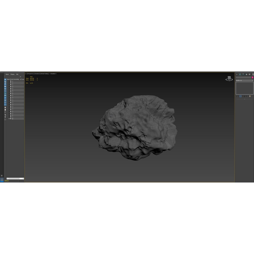 Asteroid 3D Model – High Poly Space Asset with PBR Textures, FBX - View 21
