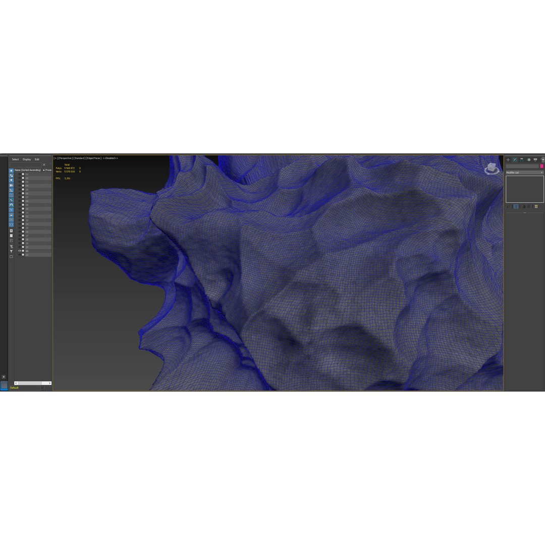 Asteroid 3D Model – High Poly Space Asset with PBR Textures, FBX - View 23