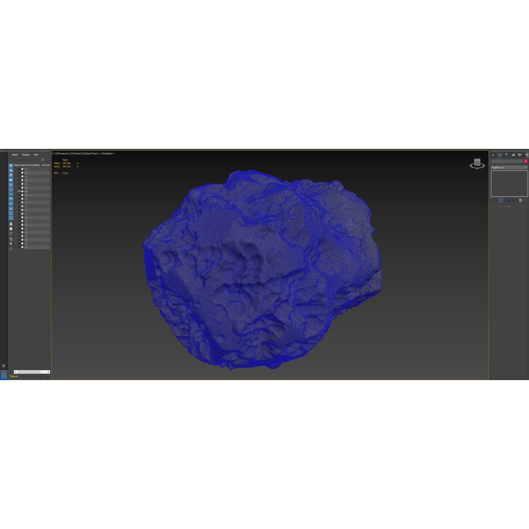 Asteroid 3D Model – High Poly Space Asset with PBR Textures, FBX - View 26
