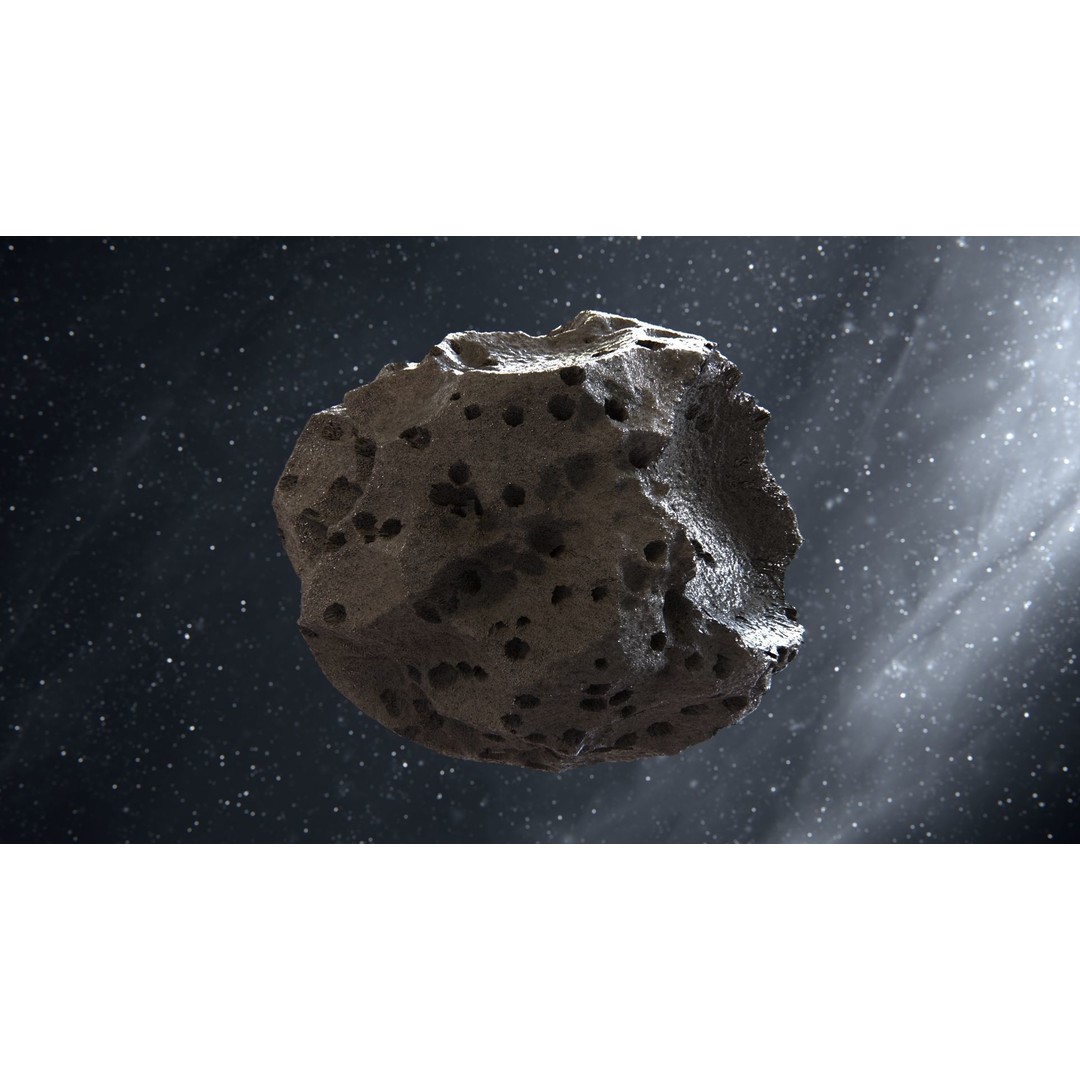 Asteroid 3D Model – High Poly Space Asset with PBR Textures, FBX - View 5