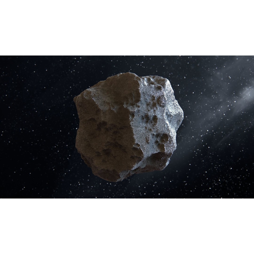 Asteroid 3D Model – High Poly Space Asset with PBR Textures, FBX - View 7