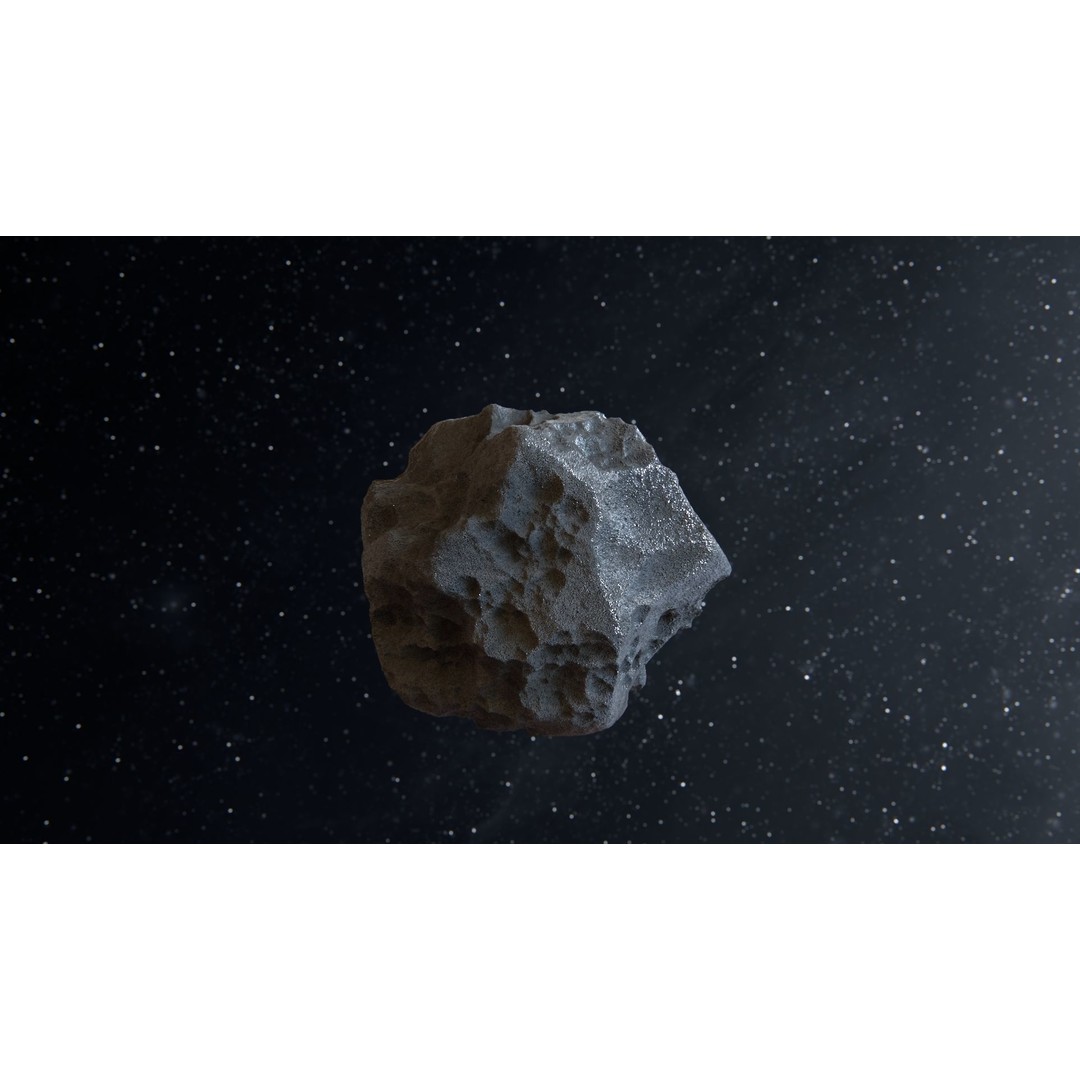 Asteroid 3D Model – High Poly Space Asset with PBR Textures, FBX - View 9