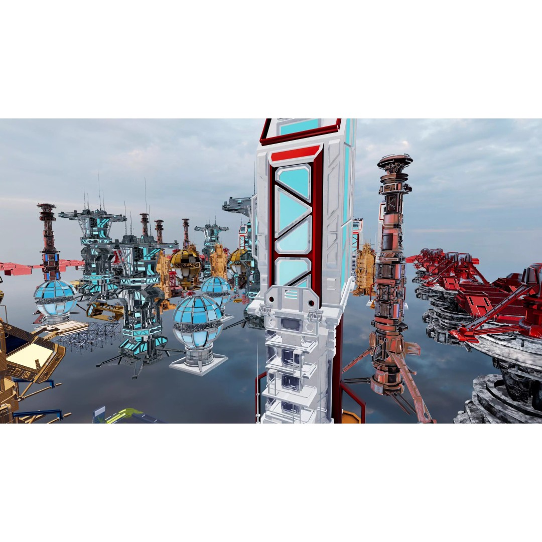 Sci-Fi Mega Structures 3D Model – Low Poly Game Ready Asset, FBX, PBR - View 16