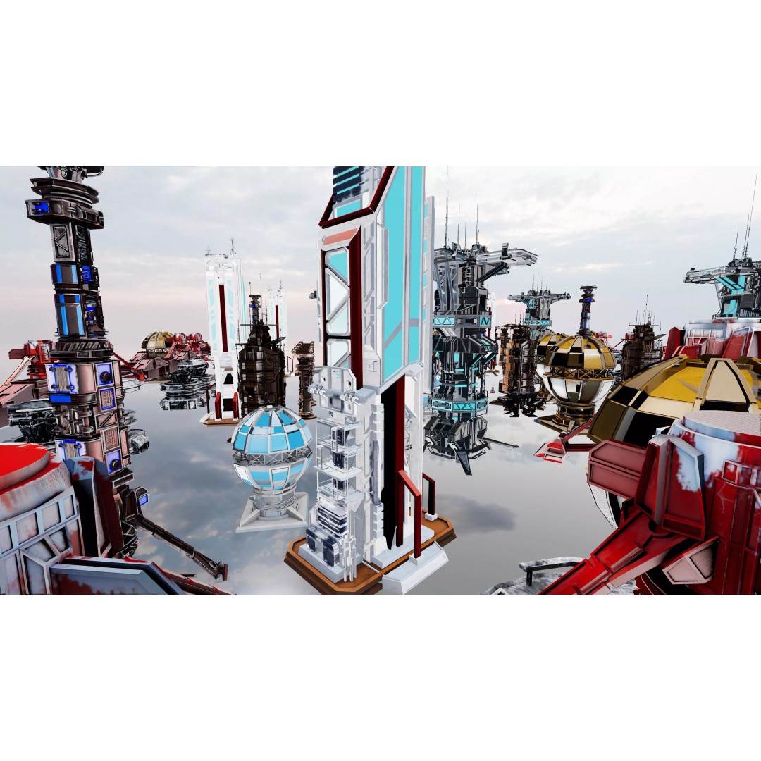 Sci-Fi Mega Structures 3D Model – Low Poly Game Ready Asset, FBX, PBR - View 19