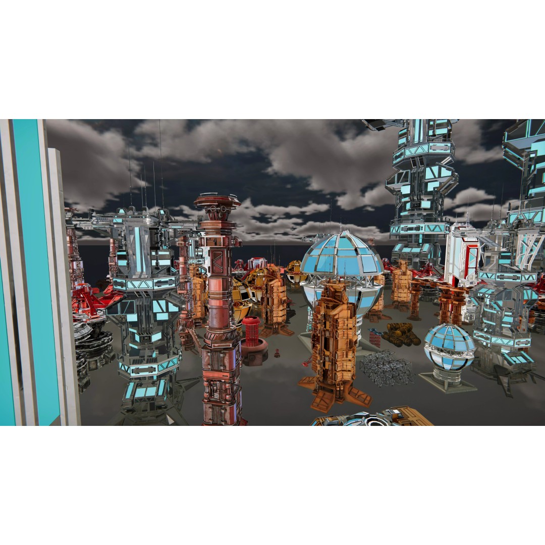 Sci-Fi Mega Structures 3D Model – Low Poly Game Ready Asset, FBX, PBR - View 6