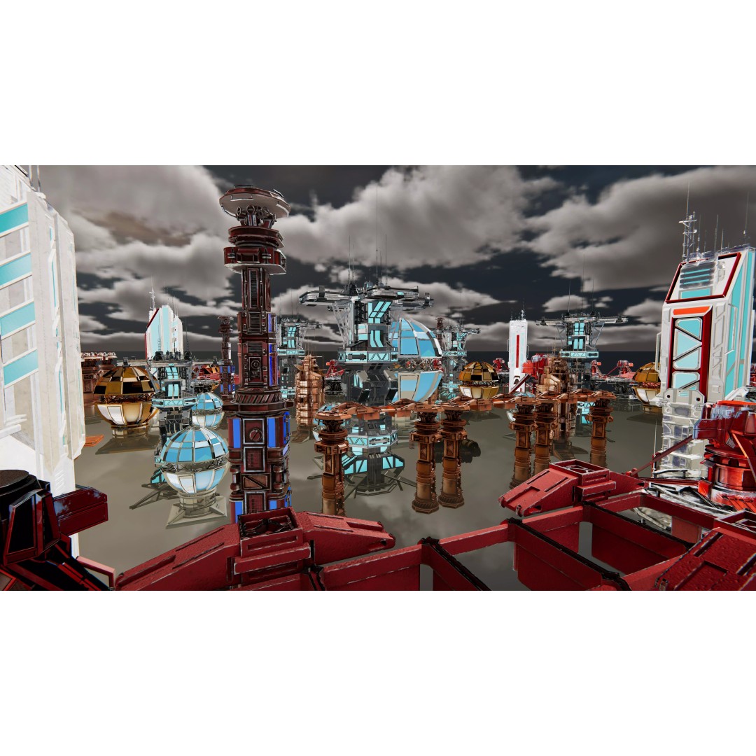Sci-Fi Mega Structures 3D Model – Low Poly Game Ready Asset, FBX, PBR - View 7