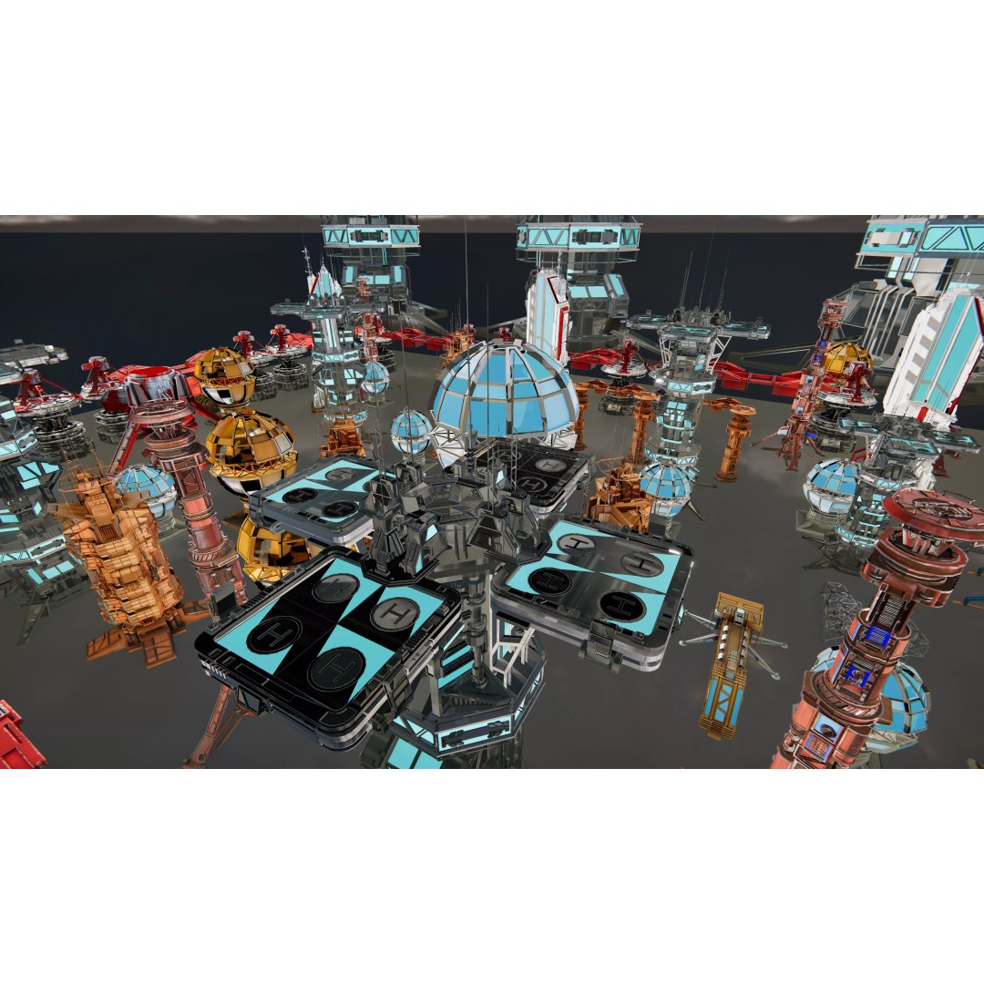 Sci-Fi Mega Structures 3D Model – Low Poly Game Ready Asset, FBX, PBR - View 8