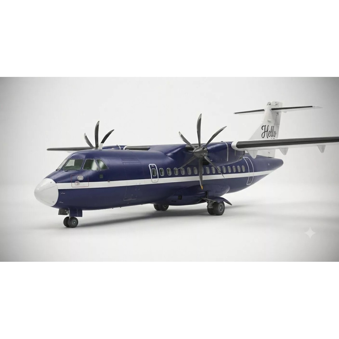 Twin Engine Turboprop Airliner 3D Model – PBR Game-Ready Asset, FBX - View 2