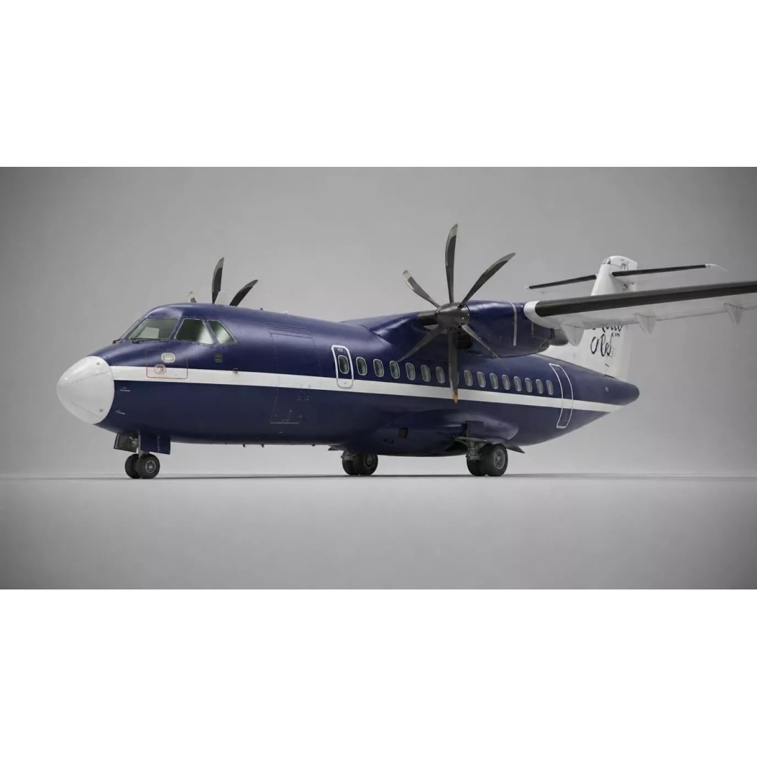 Twin Engine Turboprop Airliner 3D Model – PBR Game-Ready Asset, FBX - View 8