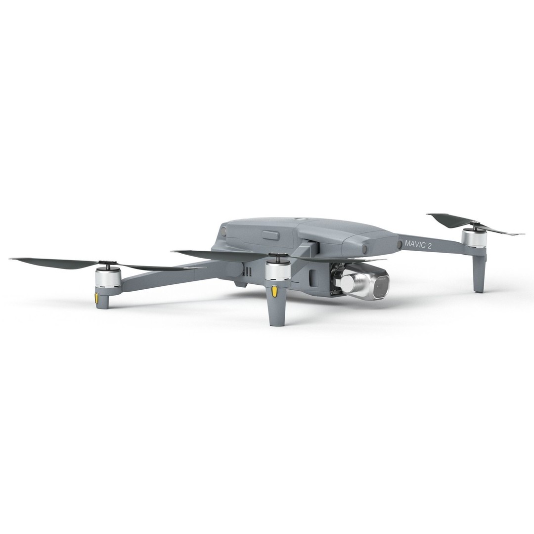 Dji Mavic 2 Pro Drone 3D Model – High Poly Game Asset, FBX, OBJ - View 18