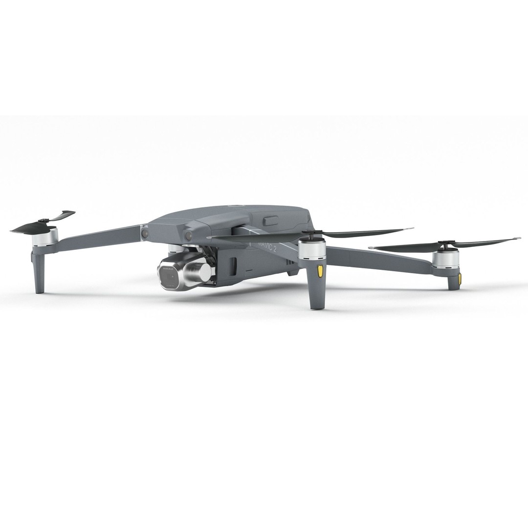 Dji Mavic 2 Pro Drone 3D Model – High Poly Game Asset, FBX, OBJ - View 3
