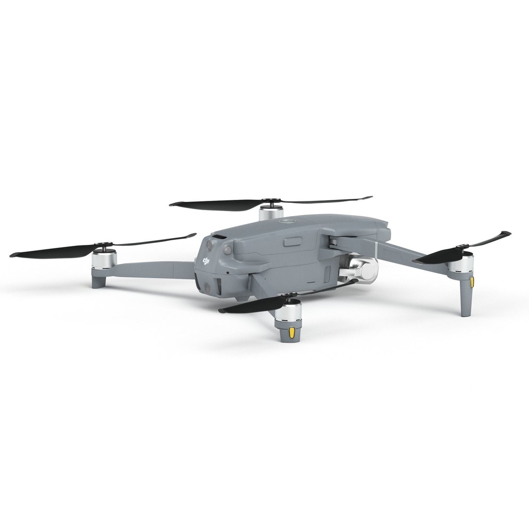 Dji Mavic 2 Pro Drone 3D Model – High Poly Game Asset, FBX, OBJ - View 4