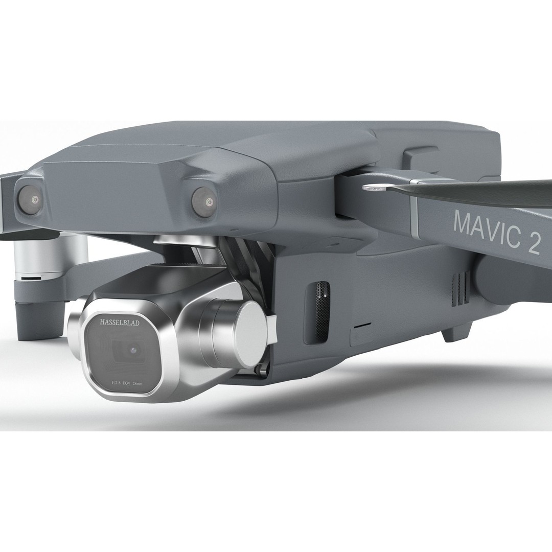 Dji Mavic 2 Pro Drone 3D Model – High Poly Game Asset, FBX, OBJ - View 6