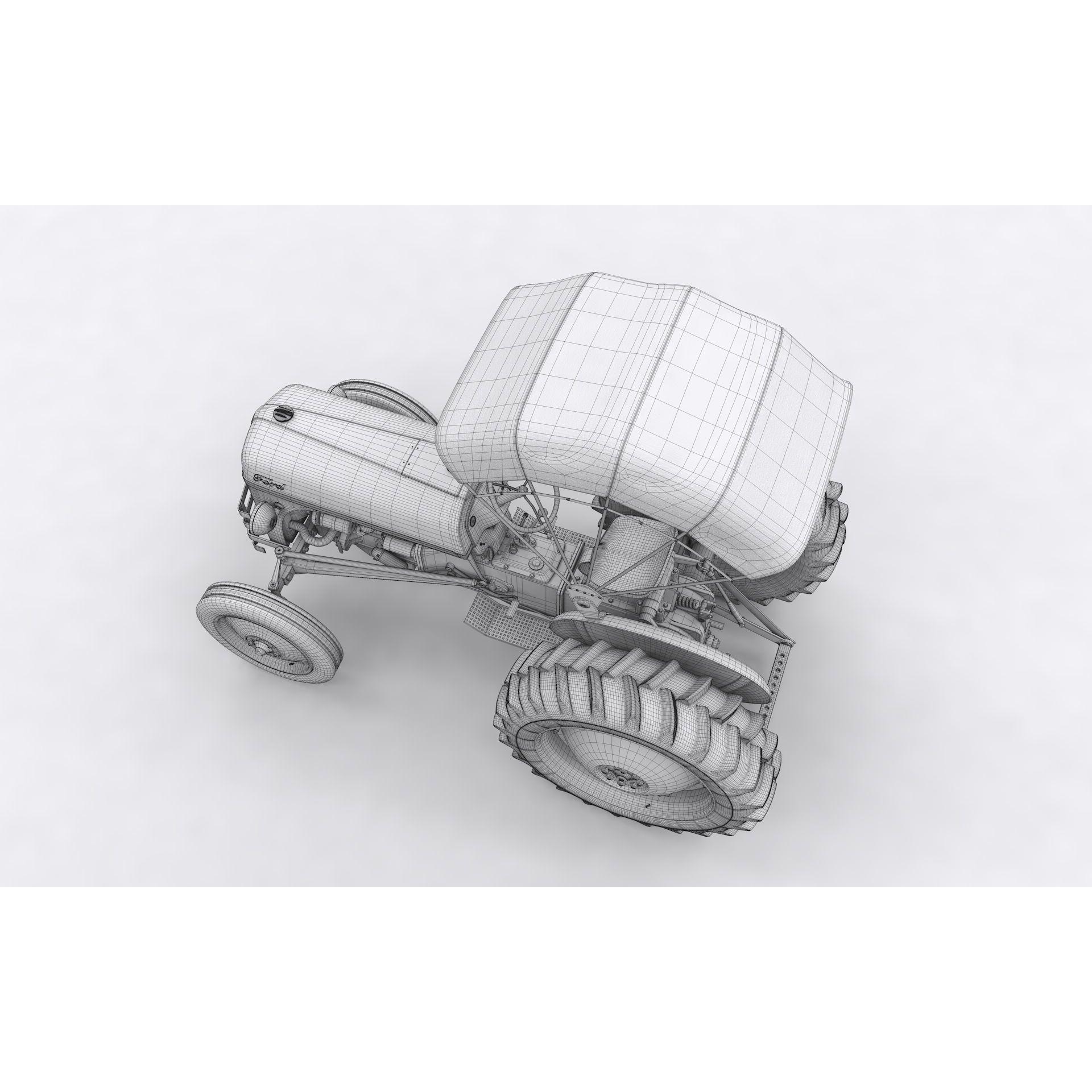 Series 8N Tractor 1951 - High-Detail 3D Model