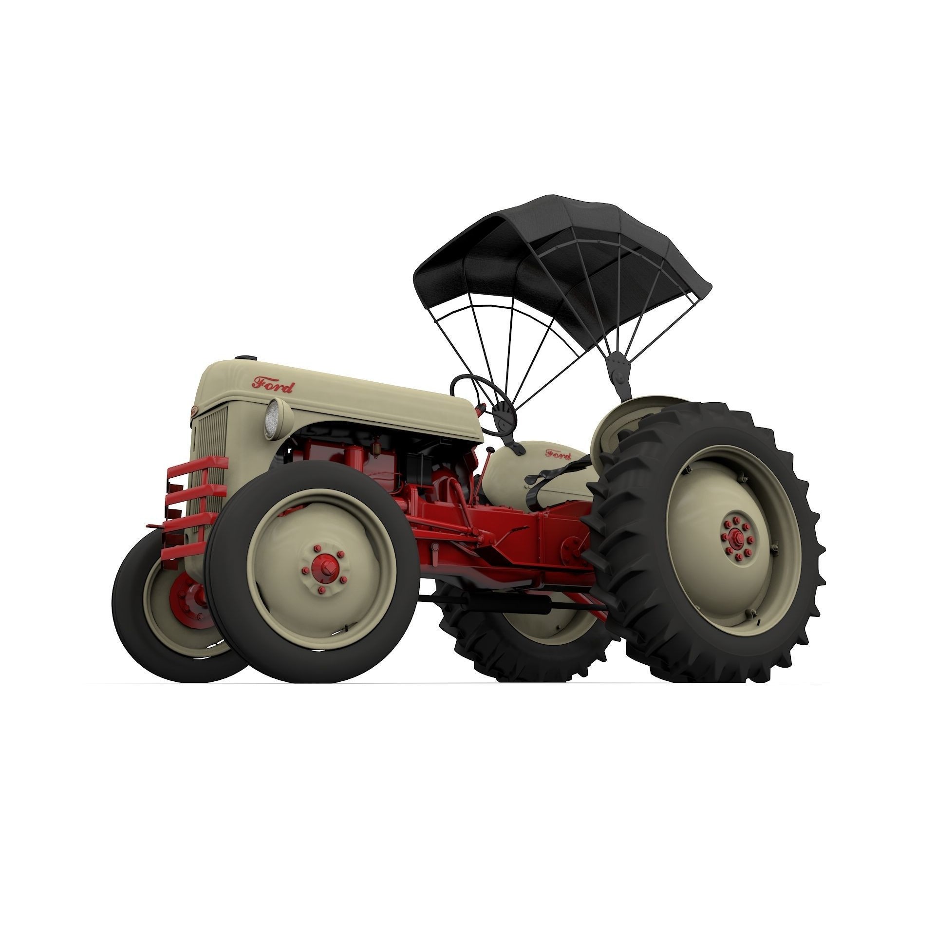 Series 8N Tractor 1951 - High-Detail 3D Model - View 10