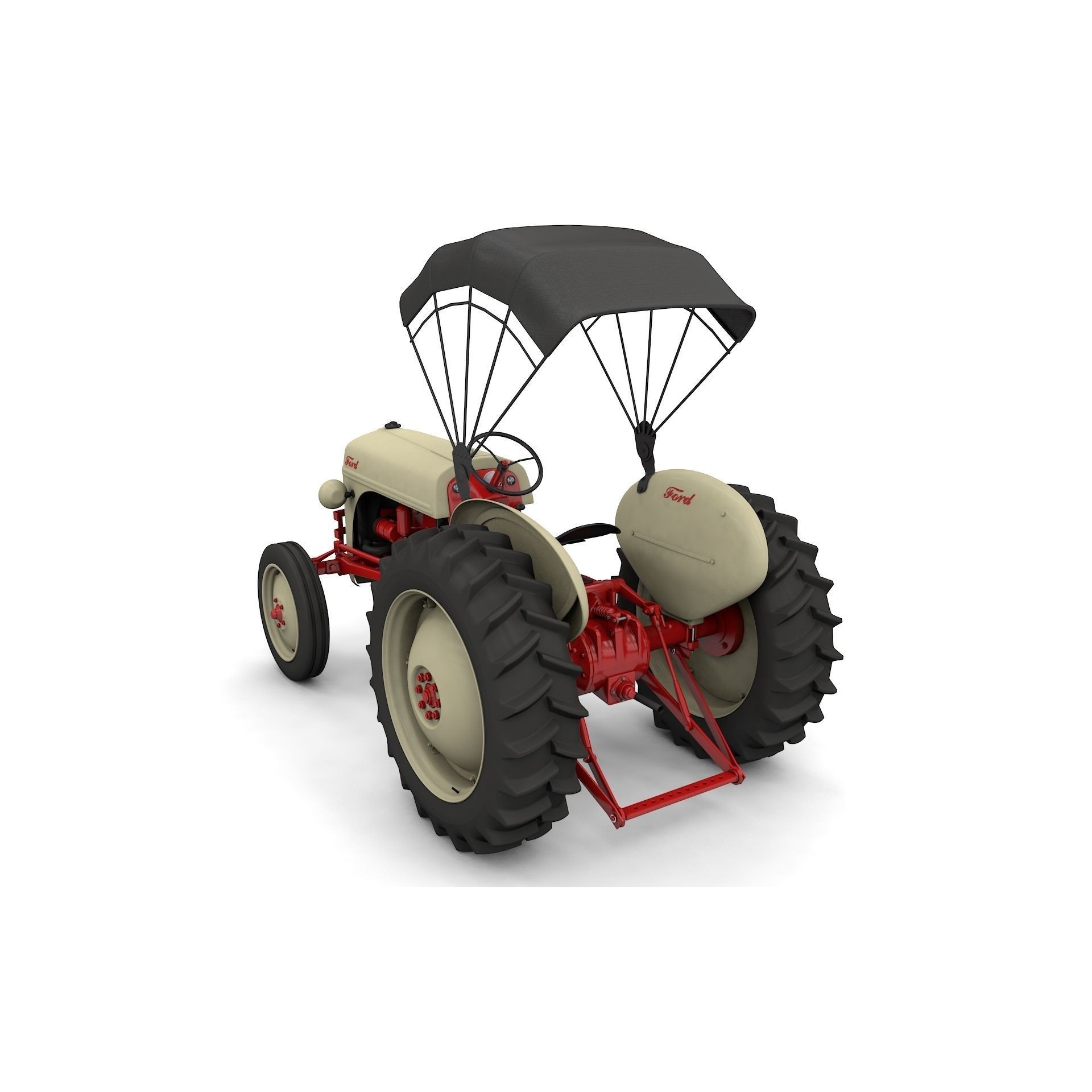 Series 8N Tractor 1951 - High-Detail 3D Model - View 12