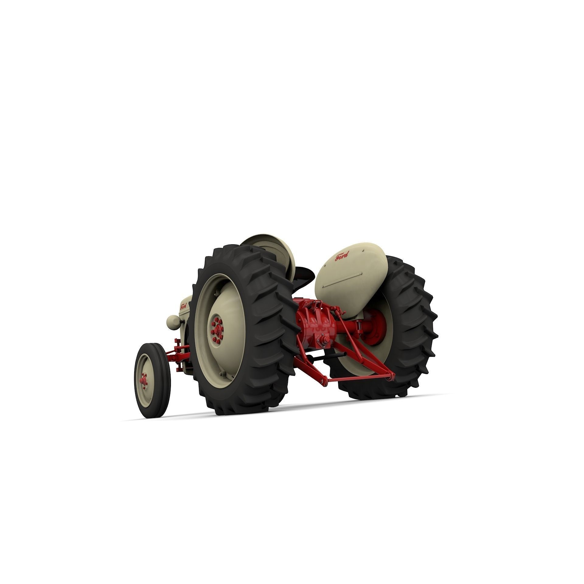 Series 8N Tractor 1951 - High-Detail 3D Model - View 13