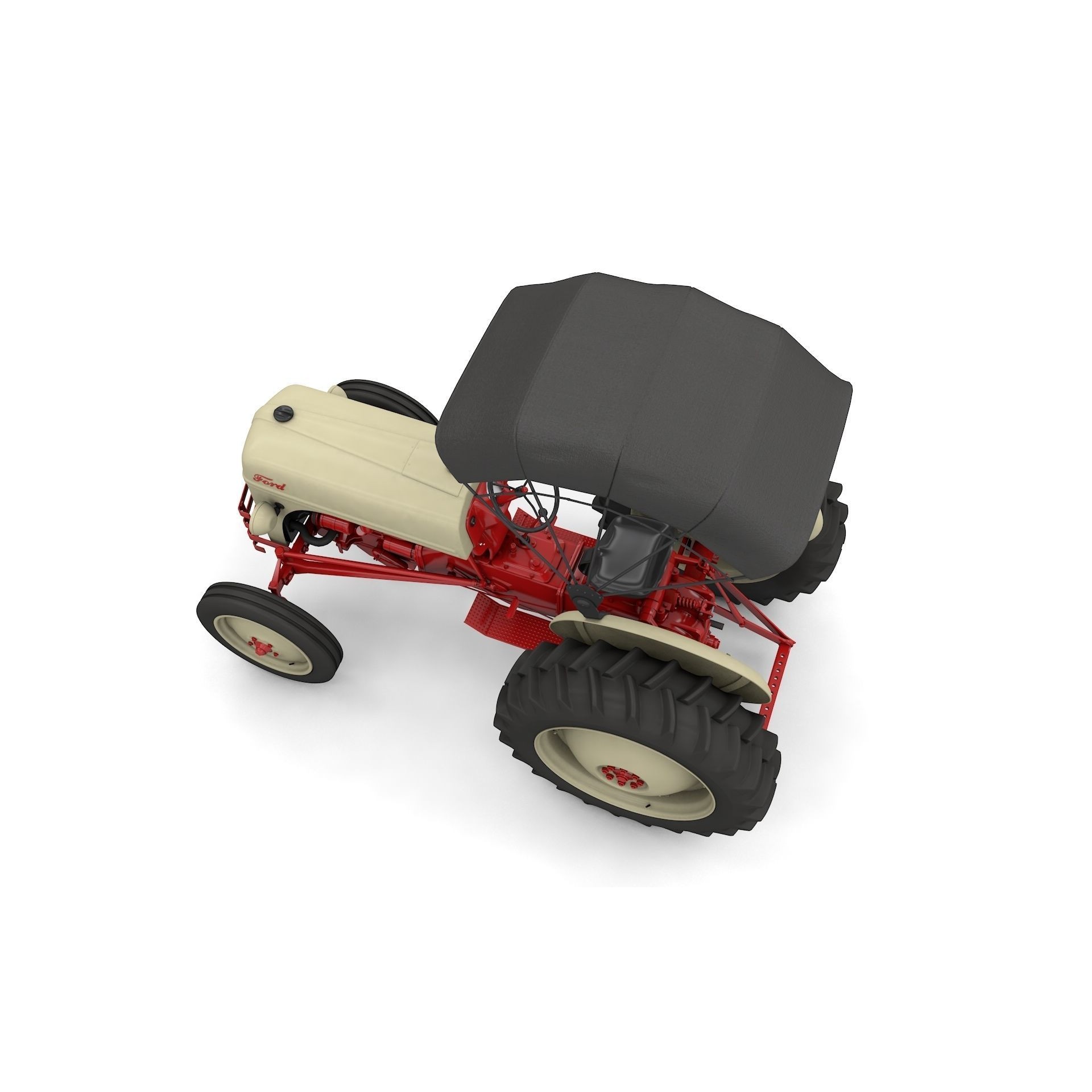 Series 8N Tractor 1951 - High-Detail 3D Model - View 15